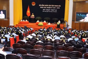 Kỳ họp thứ 14 HĐND Thanh Hóa tỉnh khóa XVIII. Ảnh: MH.