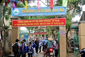 Trường Tiểu học Hải Hà, thị xã Nghi Sơn (Thanh Hóa). Ảnh: TL