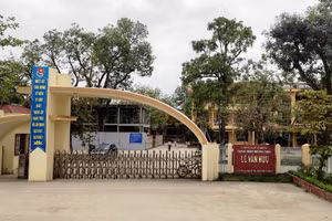 Trường THPT Lê Văn Hưu, huyện Thiệu Hóa, tỉnh Thanh Hóa. Ảnh: TL.