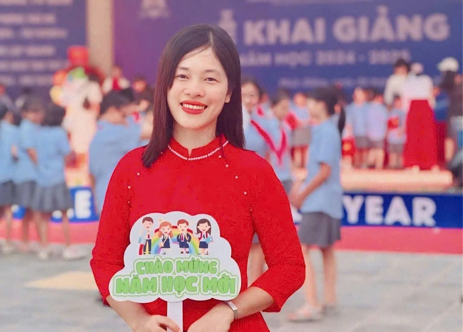 Cô Nguyễn Thị Trang - giáo viên Tin học, Trường Tiểu học Đô thị Sài Đồng, Hà Nội. 