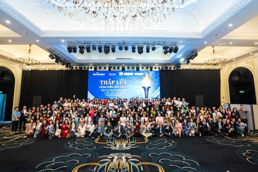 Hội thảo “Thắp lửa cùng tiến lên" là nơi quy tụ nhiều chuyên gia, nhà quản lý giáo dục. Ảnh: BTC.