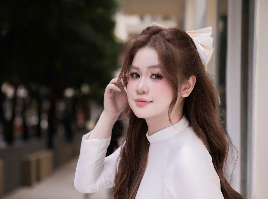 Hoàng Hoa Tuệ Giang có ý thức học tập rất cao và năng nổ trong các hoạt động. Ảnh: NVCC.