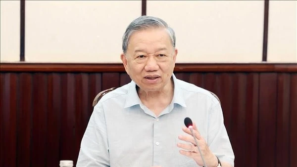 Tổng Bí thư Tô Lâm phát biểu - Ảnh: TTXVN