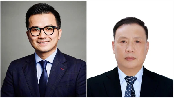 GS.TS Trần Xuân Bách (trái) được xếp thứ 5.085 và GS.TSKH Nguyễn Đình Đức được xếp thứ 5.750 trong bảng xếp hạng của Tạp chí PLoS. Ảnh: VNU