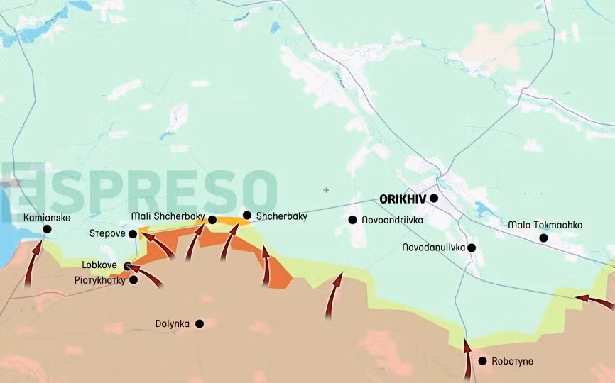 70 nghìn quân tập trung đánh Orekhov