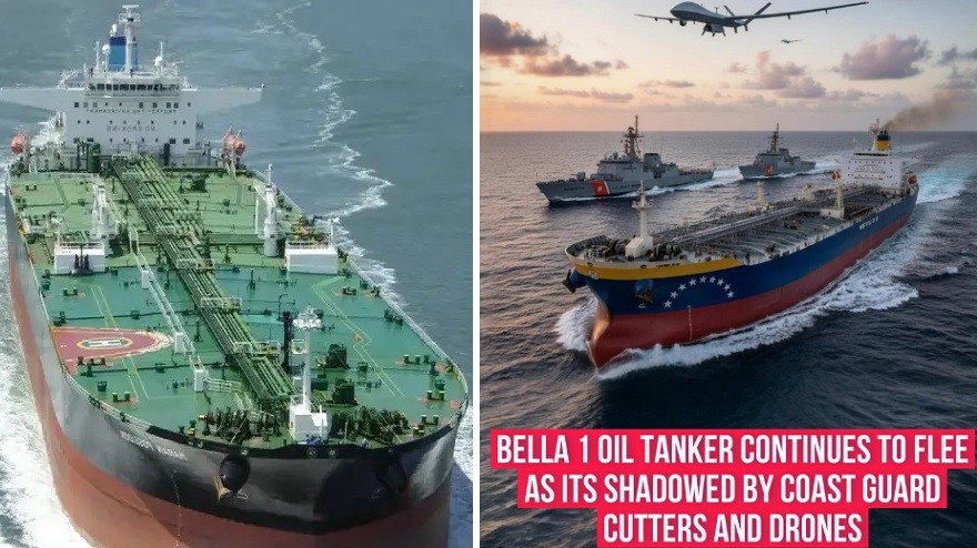 13 máy bay chở đặc nhiệm Mỹ chặn bắt tàu dầu Nga