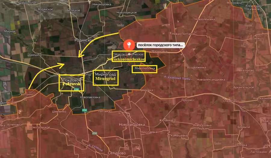 Mirnograd và Pokrovsk bắt đầu lâm nguy