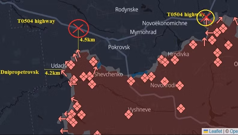 Đòn hiểm triệt đường sống của Pokrovsk