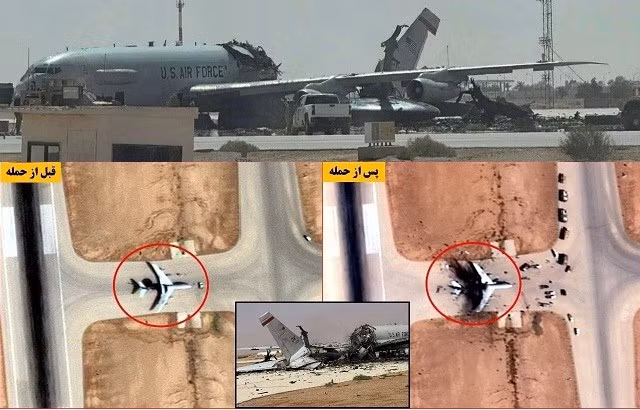 Tên lửa Iran bắn gãy đôi máy bay cảnh báo sớm E-3 Sentry của Mỹ