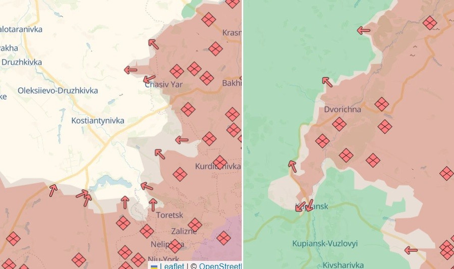 Kostiantynivka bị đánh từ nhiều hướng, phá vây tuyệt vọng ở Kupiansk