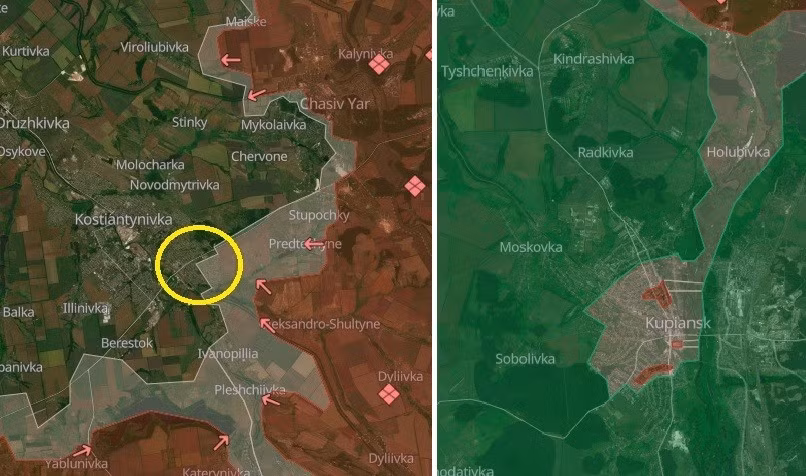 Ukraine sa lầy ở Kupiansk, Nga bùng nổ ở Kostiantynivka, Sloviansk