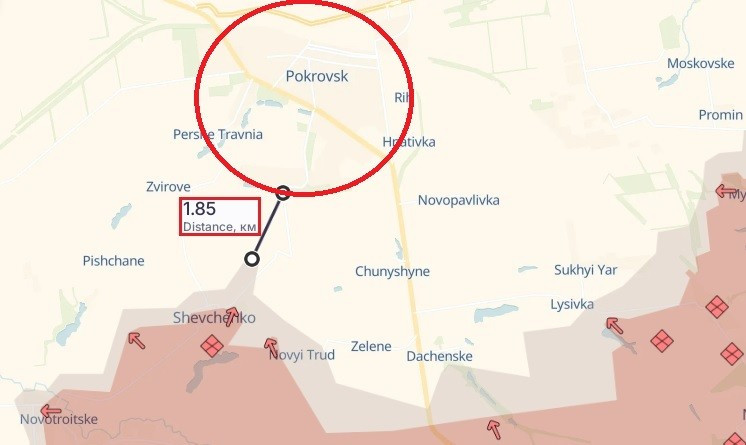 Sau khi chiếm được làng Shevchenko, Lực lượng Nga chỉ còn cách ngoại ô Pokrovsk chưa đầy 2km 2-nga-ukraine-pokrovsk-kursk.jpg
