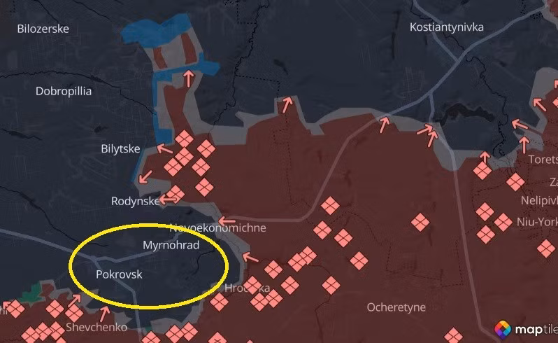 Nga-Ukraine cài răng lược, giành giật từng tấc đất ở bắc Pokrovsk