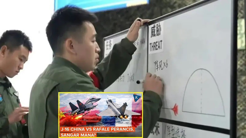 Kịch bản 8 chiến đấu cơ J-16 đấu 6 tiêm kích Rafale