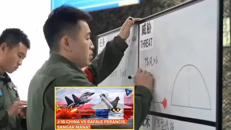 Kịch bản 8 chiến đấu cơ J-16 đấu 6 tiêm kích Rafale