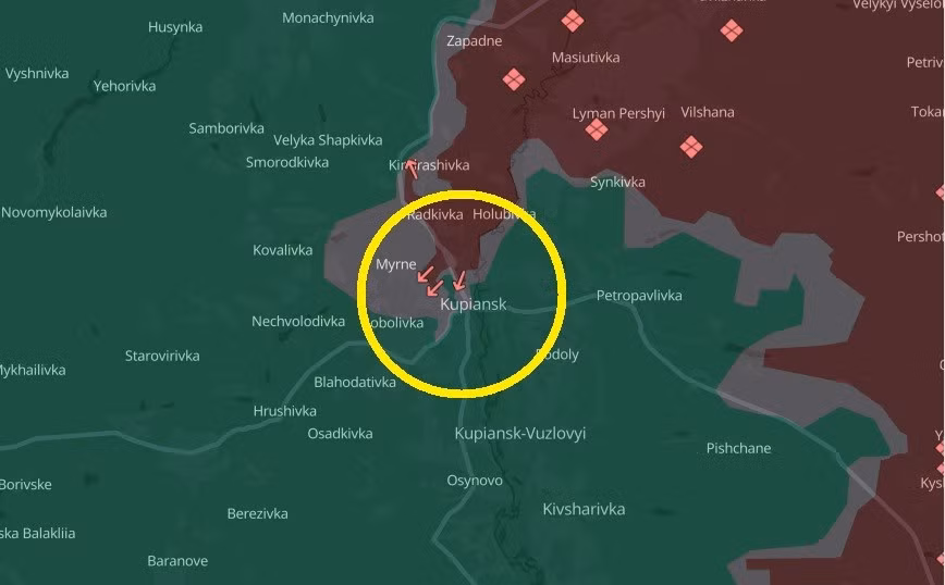 Quân Nga tràn ngập, hệ thống phòng thủ Kupiansk sụp đổ