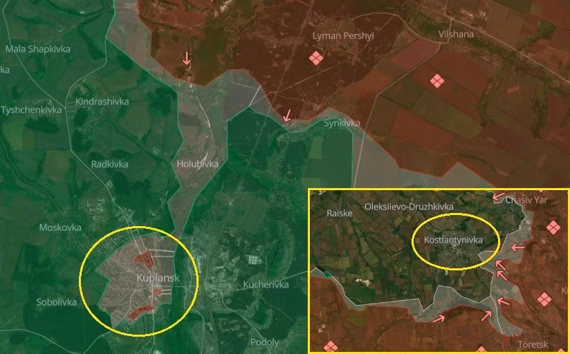 Ukraine thất bại tại Kupiansk, nguy khốn ở Kostiantynivka