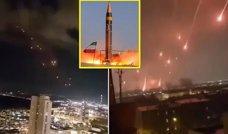 Iran phóng 3 loại tên lửa, Iron Dome bất lực trên bầu trời thủ đô Israel