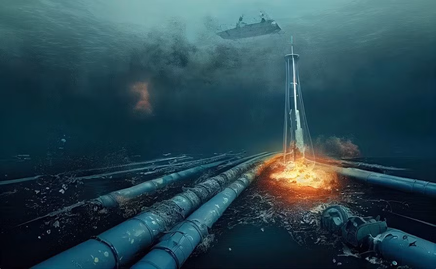 100kg thuốc nổ đánh vỡ 3 đường ống Nord Stream