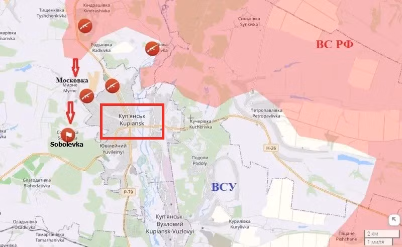 Quân Nga khép chặt vòng vây Kupiansk