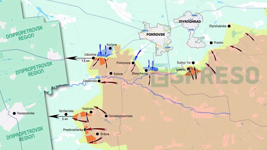 Quyết chiến ở Pokrovsk, dọn đường đánh sang Dnipropetrovsk