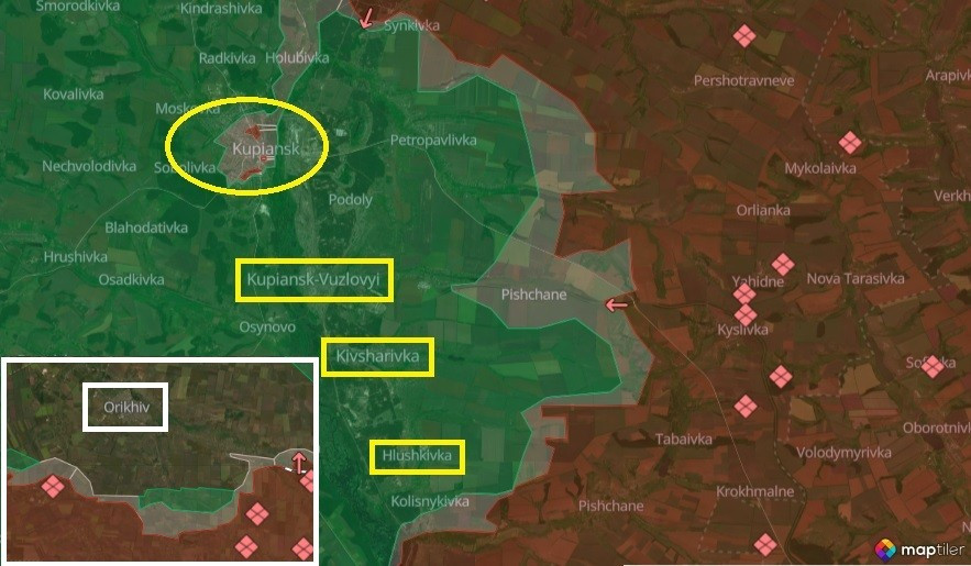 Nga tuyên bố chiếm Kupiansk-Vuzlovyi, tiến sát Orikhiv 3km