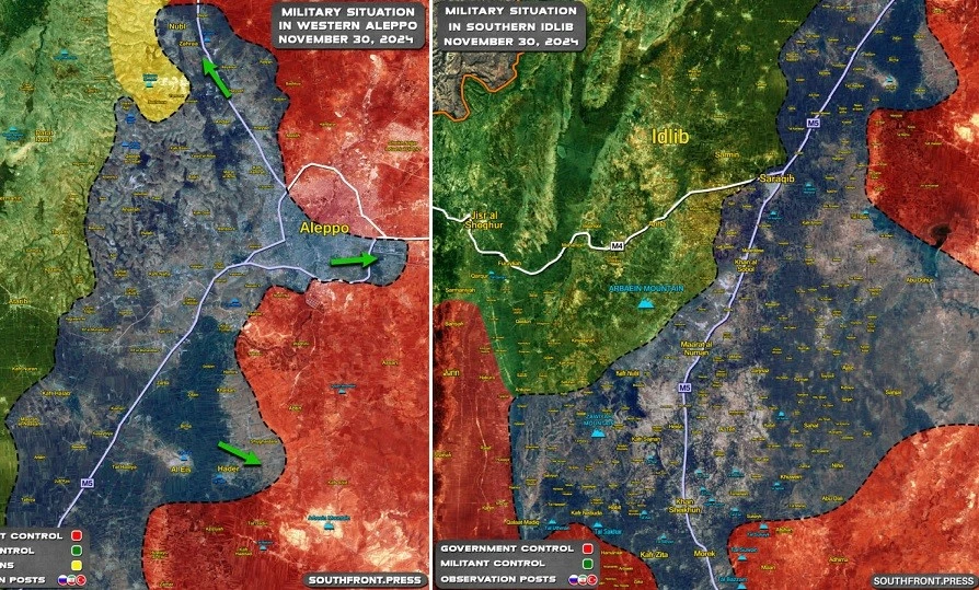 HTS chiếm Aleppo, xộc thẳng xuống phía nam đánh Hama