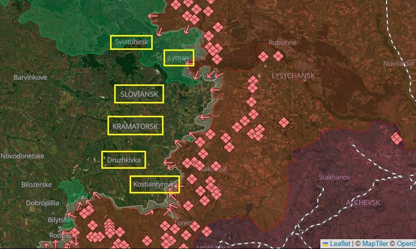 Trục phòng thủ cuối cùng ở Donetsk rung chuyển