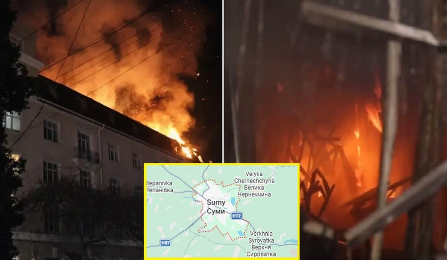 Đòn đánh kép của Nga vào khách sạn lính đánh thuê Ukraine ở Sumy