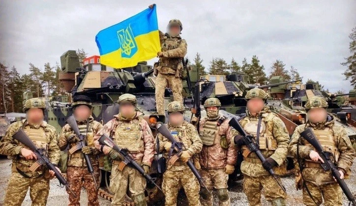 Binh sĩ thuộc Lữ đoàn cơ giới độc lập số 47 của Quân đội Ukraine