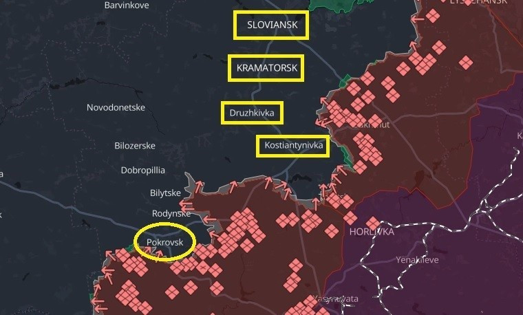 Nếu kiểm soát Slavyansk và Kramatorsk, quân Nga xộc thẳng tới sông Dnepr