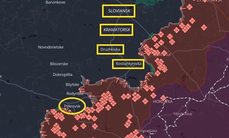 Nếu kiểm soát Slavyansk và Kramatorsk, quân Nga xộc thẳng tới sông Dnepr