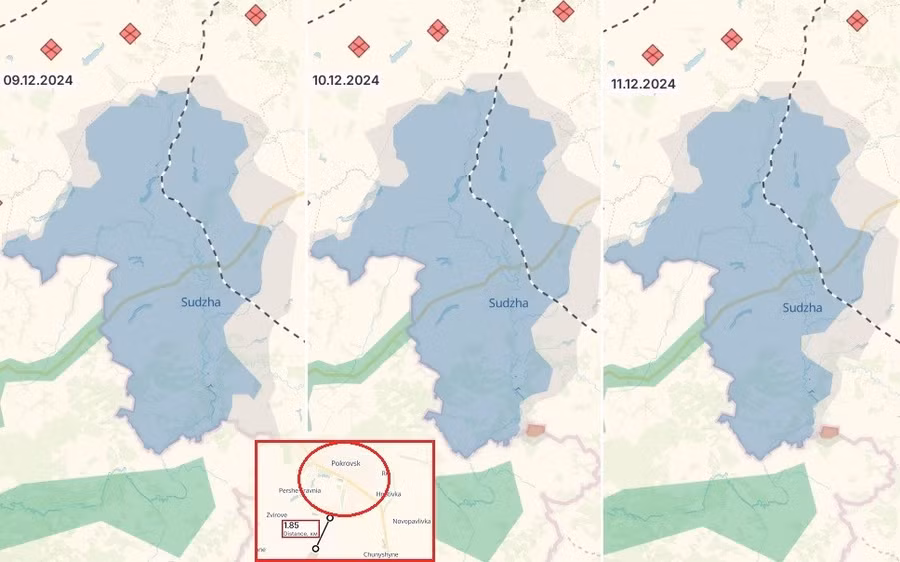 Quân Nga đang đánh bọc hậu và đột kích sâu trong khu vực Ukraine đang chiếm giữ ở vùng Kursk