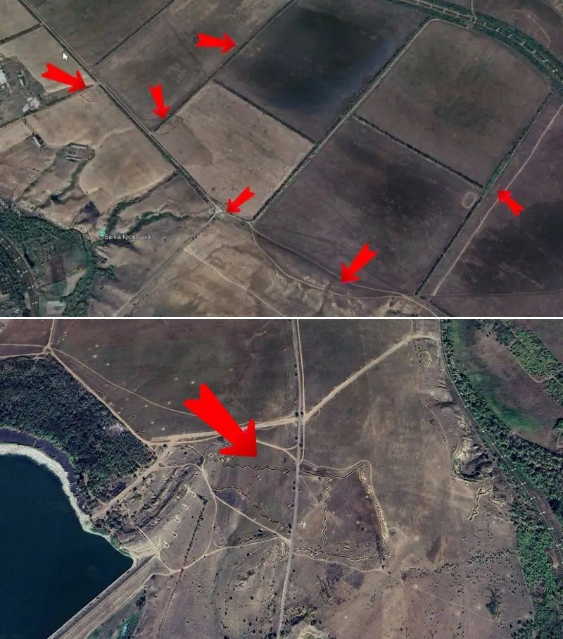 Ảnh trên không thể hiện vị trí phòng thủ của Ukraine, nhưng ngay khi Nga chiếm được, google Maps đã nhanh chóng update (ảnh dưới) 2-google-maps-giup-ukraine-tan-cong-nga.jpg
