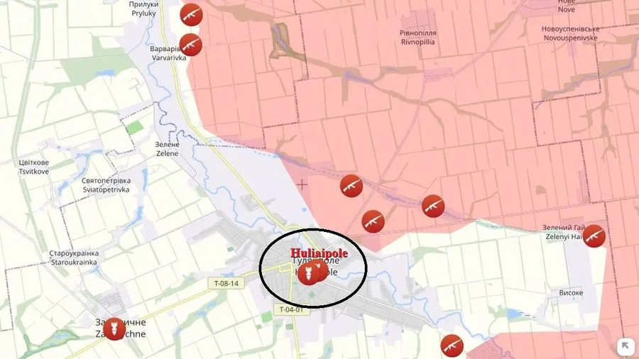 Mặt trận Zaporizhzhia sụp đổ, 2 gọng kìm tiến đánh Huliaipole