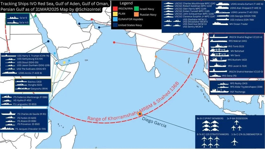 Iran tấn công phủ đầu phá hủy B-2A ở căn cứ Diego Garcia?