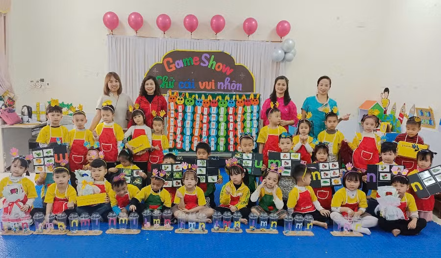 Trường mầm non Chợ Chu (Định Hóa, Thái Nguyên) tích cực đổi mới hoạt động chăm sóc, giáo dục trẻ.