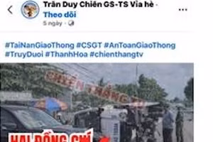 Thông tin 2 chiến sĩ CSGT tử vong khi truy đuổi phương tiện vi phạm lan truyền trên mạng là thông tin bịa đặt.