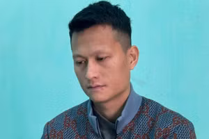 Mai Văn Tới tại cơ quan Công an.