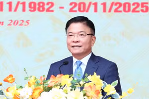 Phó Thủ tướng Chính phủ Lê Thành Long phát biểu tại lễ kỷ niệm.