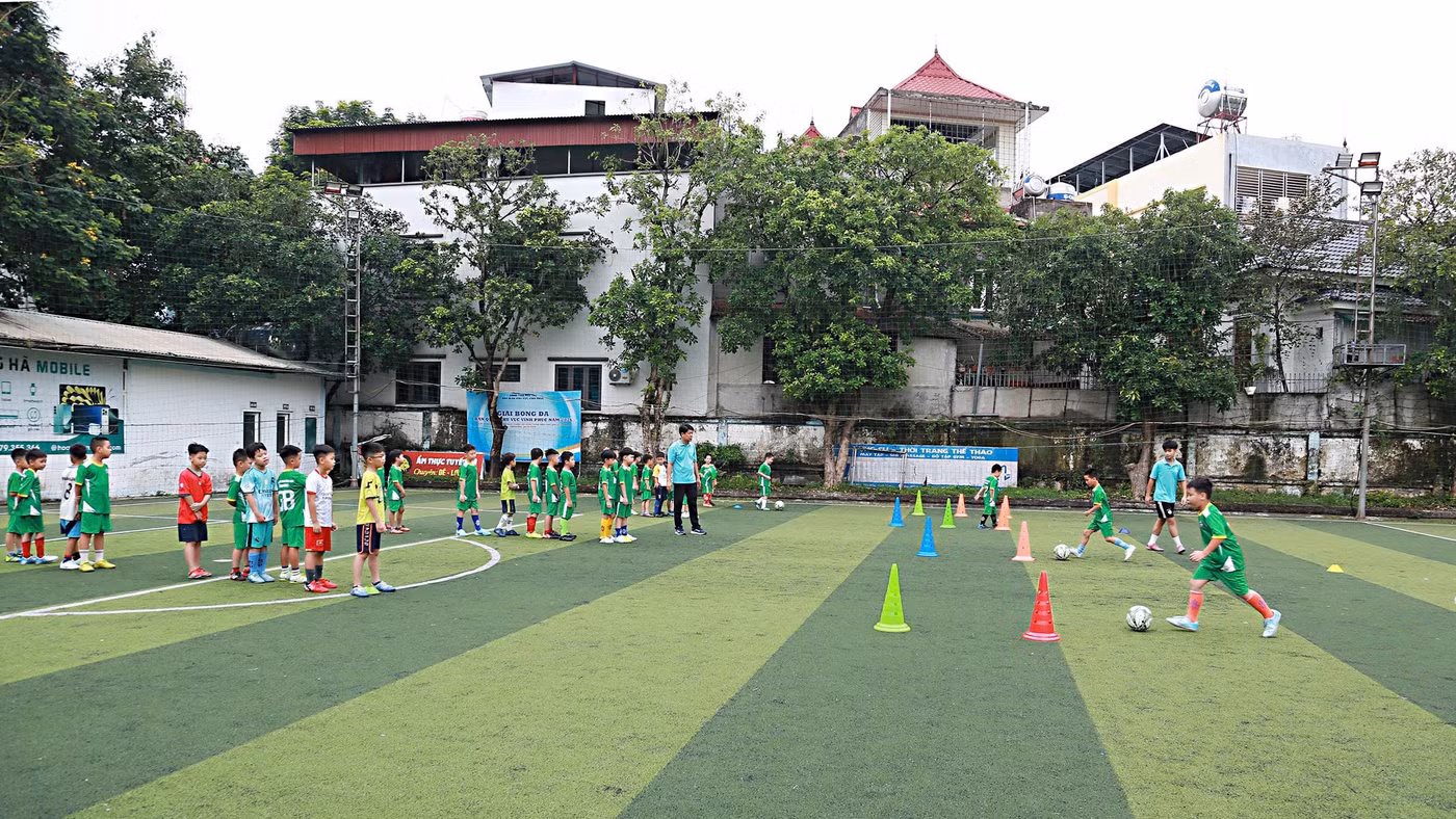 Mùa hè sôi động của học sinh được tạo nên từ các hoạt động thể thao.