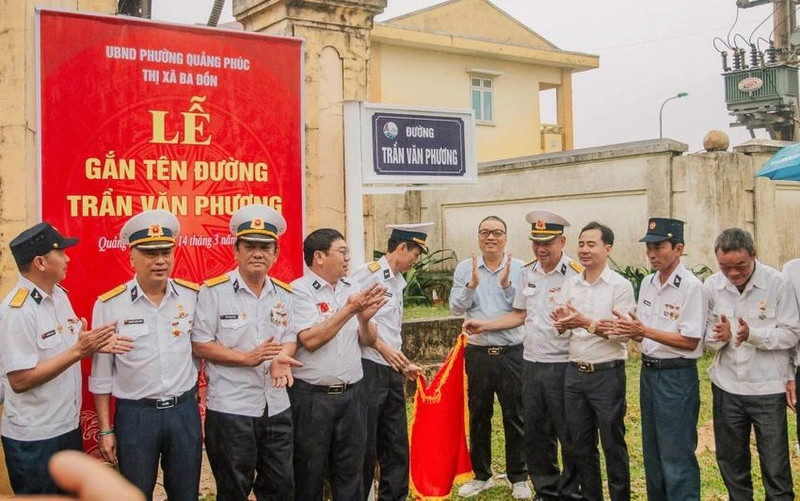 Quảng Bình có con đường mang tên Anh hùng liệt sĩ Gạc Ma Trần Văn Phương 