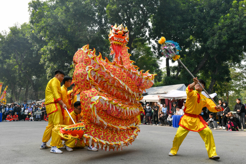 Mãn nhãn múa Rồng tại Festival Thanh niên quốc tế