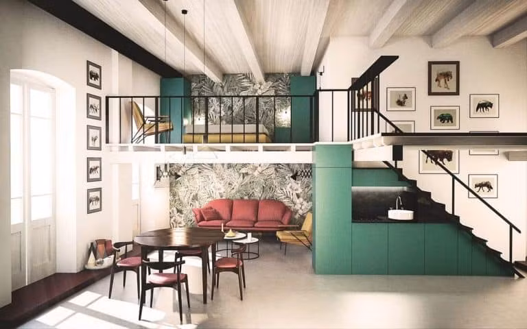 Mẫu nhà cấp 4 có gác lửng tiện nghi và đẹp hút hồn