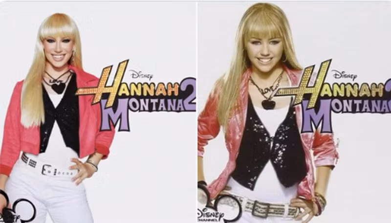 James Charles (trái) hóa trang thành công chúa Desney Hannah Montana. 10 trang phục Halloween đẹp bất ngờ của sao thế giới