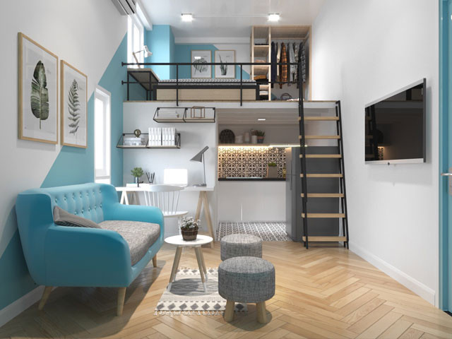 Cách bài trí phòng trọ 15m2 vừa chất vừa tiện nghi 