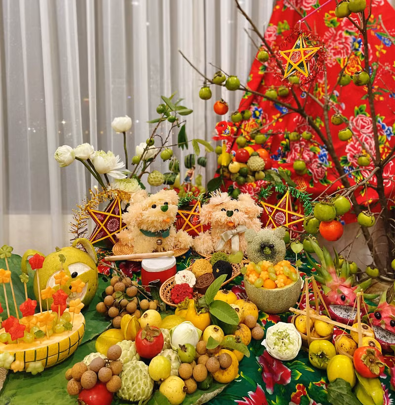 Cách bày mâm cỗ Trung thu đẹp mắt, bé nào cũng thích mê