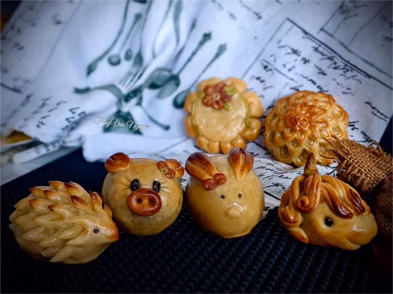 Bánh Trung thu làm tại nhà đẹp mê mẩn của hội mẹ đảm