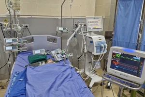 Bệnh nhi 3 tháng tuổi được cấp cứu tại Bệnh viện Sản Nhi Vĩnh Phúc.