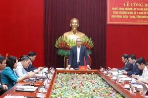 Quang cảnh lễ công bố.